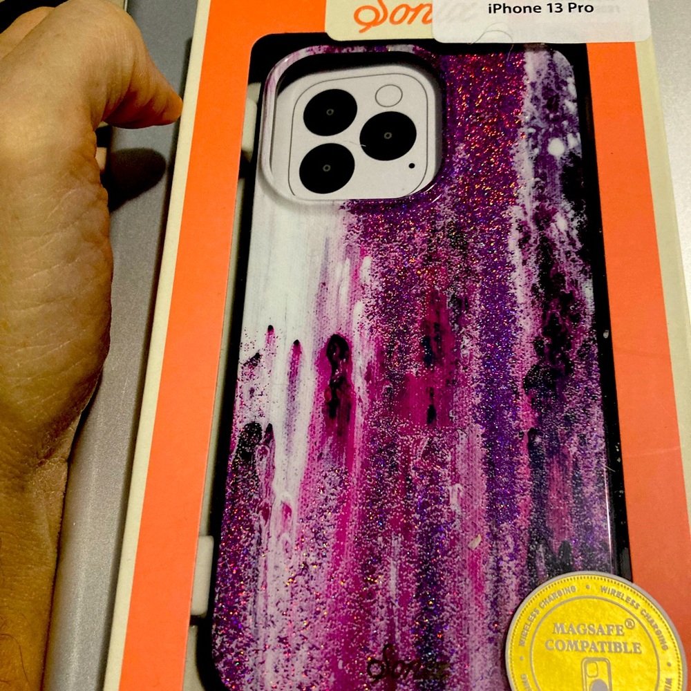Sonix iPhone 13 Pro case purple rain mag safe